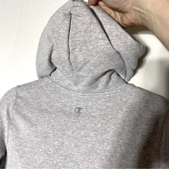 Champion Light Grey Zip Front Activewear Hoodie S - Picture 9 of 16